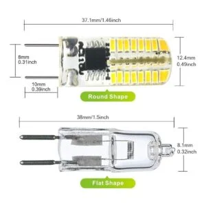 ZEEFO paquete por 6 bombillas led G8 intensidad variable