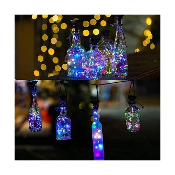 ZNYCYE Paquete de 8 luces solares para botellas de vino_4