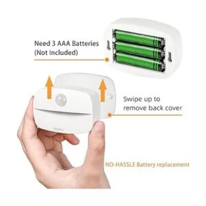 ZISUYU Luz con sensor de movimiento luz nocturna LED para_6