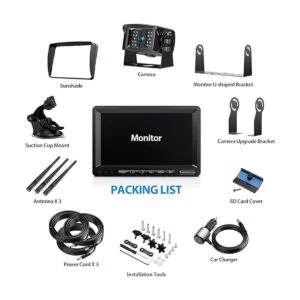 ZEROXCLUB Cámara de respaldo inalámbrica digital HD para_5