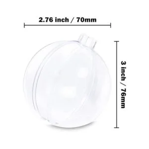 ZHMTang 30 adornos de plástico acrílico transparente de