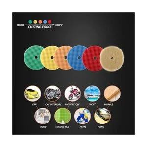 ZFE Almohadillas de pulido para pulir 6 unidades de 5