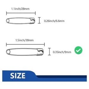 ZIPCCI 500 pines de seguridad de 1.5 pulgadas pequeños_2