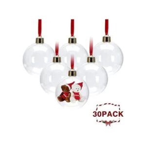 ZHMTang 30 adornos de plástico acrílico transparente de