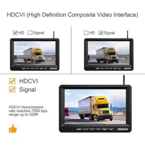 ZEROXCLUB Cámara de respaldo inalámbrica digital HD para_2