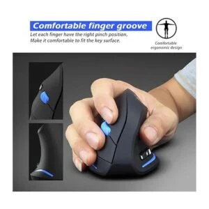 ZLOT Mouse inalámbrico vertical mouse ergonómico óptico