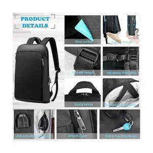 ZINZ Mochila delgada y expandible para laptop de 15 15.6_5