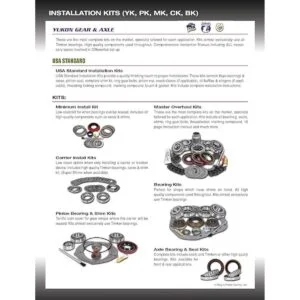 Yukon Gear Axle Kit de laminilla de precarga