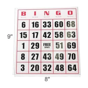 Yuanhe Easy Read Jumbo Tarjetas de juego de papel de_3