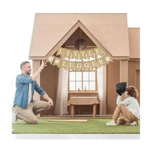 Yute Arpillera Little Slugger Banner Niño Béisbol Tema_3