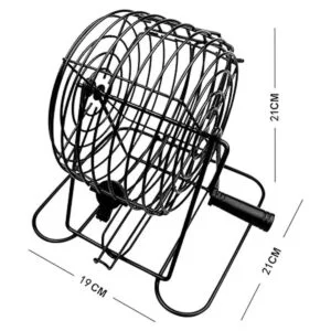 Yuanhe Juego de bingo de lujo incluye jaula de metal 500_3