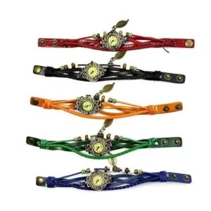 Yunanwa Paquete de 6 relojes de mujer vintage con cuentas_2