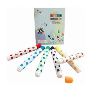 Yuanhe Bingo Daubers Paquete de 6 colores mezclados_5