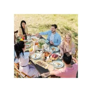 Yumchikel Elegante juego de bandejas y platos de_4