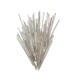 ZCOLOR 50 agujas de ojo grandes Blunt blanco 2.8 in largo