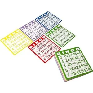 Yuanhe Tarjetas de juego de papel de bingo 100 tarjetas de_4