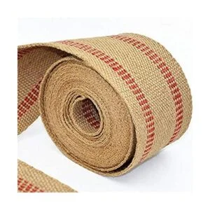 ZAIONE Rollo de cinta de yute de arpillera natural de 10