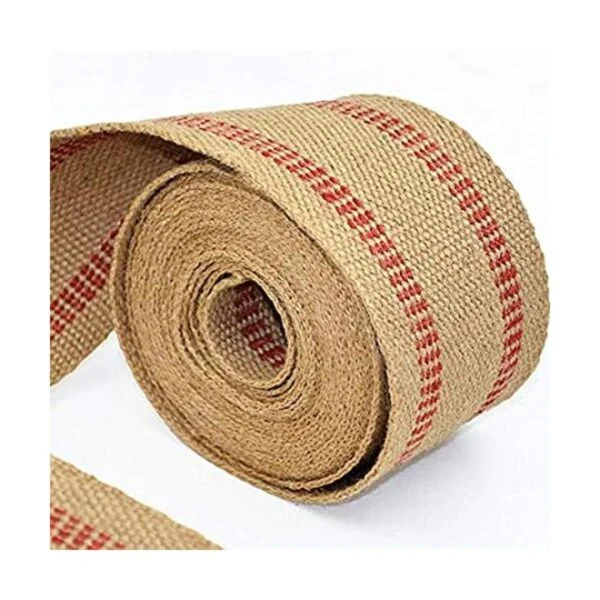ZAIONE Rollo de cinta de yute de arpillera natural de 10