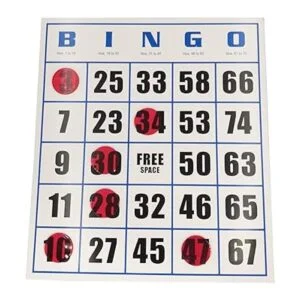 Yuanhe Easy Read Jumbo Tarjetas de juego de papel de_2