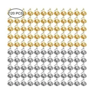 YuCool Paquete de 120 embragues de mariposa con pasadores_2