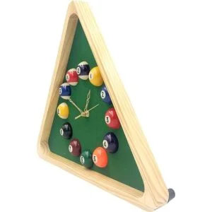 Yuanhe Reloj de pared triangular de billar de 14 pulgadas_3