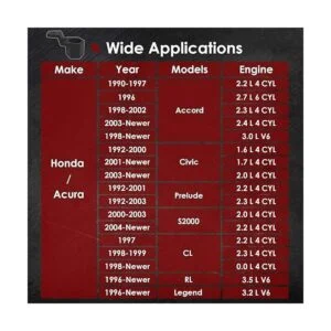 Yoursme Compatible con Honda Acura cigeñal de manivela