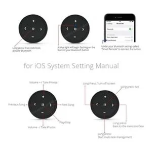 YuYue Electronic Botón de medios Bluetooth inalámbrico con_3