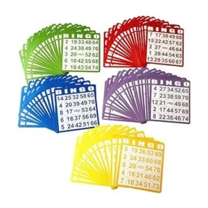 Yuanhe Tarjetas de juego de papel de bingo 100 tarjetas de_2
