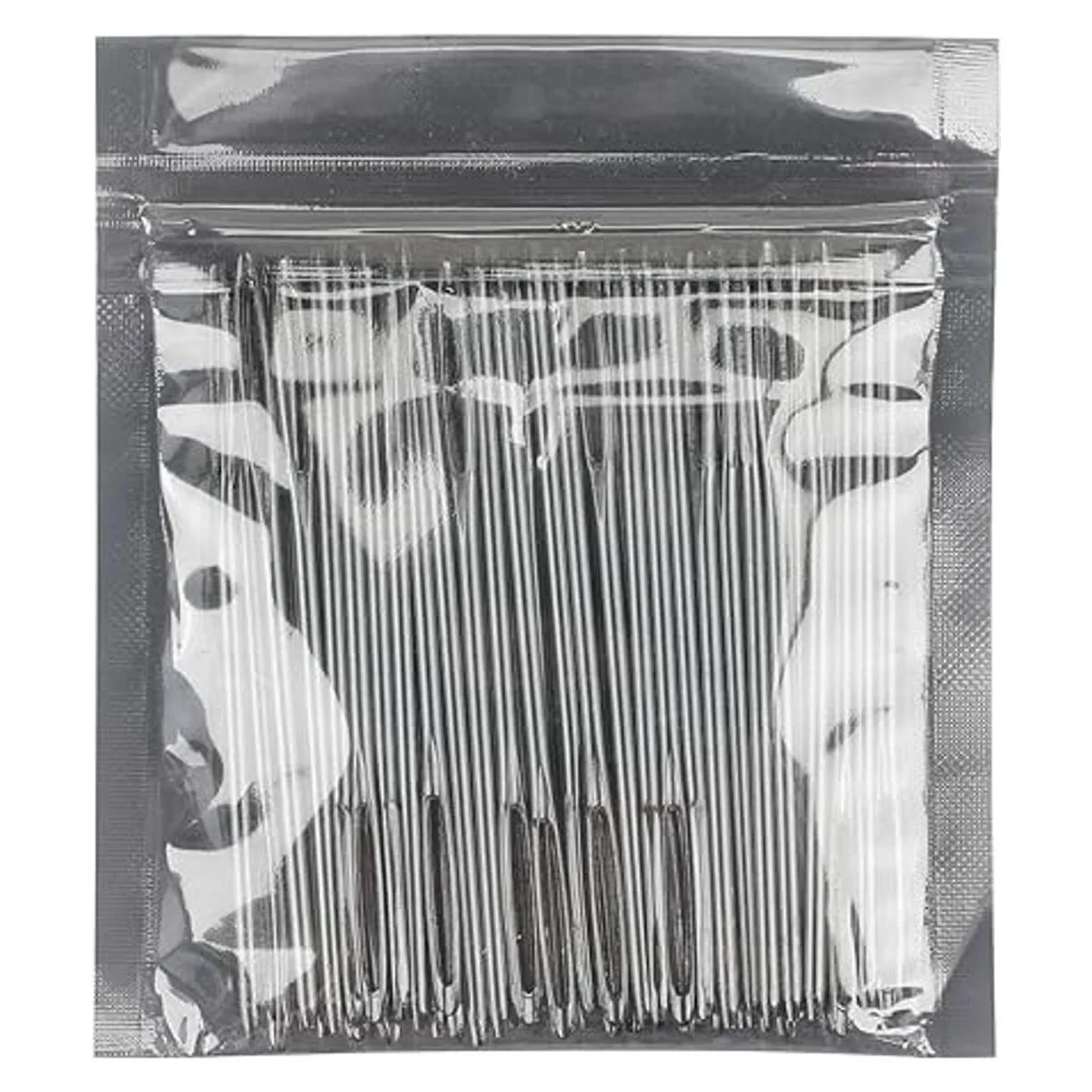 ZCOLOR 50 agujas de ojo grandes Blunt blanco 2.8 in largo