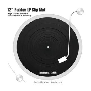 Ywhomal Alfombrilla de goma para tocadiscos de 12_4