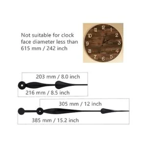 Youngtown Mecanismo de movimiento de reloj de eje largo