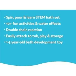 Yookidoo Spin N Sprinkle Water Lab Juguete de baño para_5