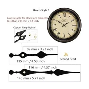 Youngtown 2 movimientos silenciosos de reloj con 4