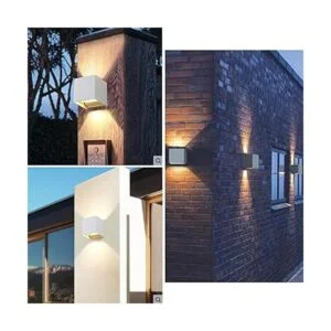 Yosoan Lámpara de pared impermeable de aluminio IP65 para_4