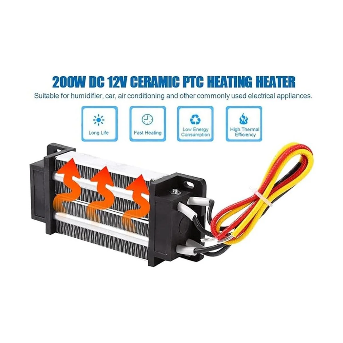 Yosoo Calentador termostático eléctrico de cerámica