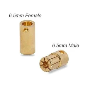 Youme 20 pares de conectores de bala banana dorada de