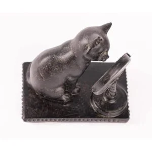 Youngs Inc. Figura de gato de resina con espejo 4