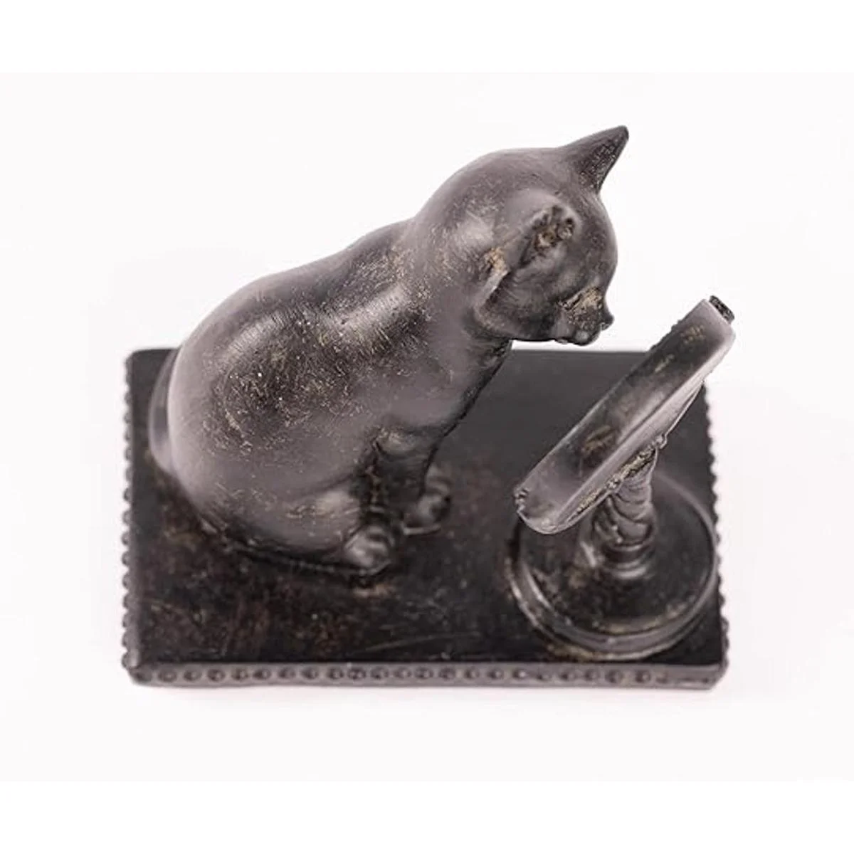 Youngs Inc. Figura de gato de resina con espejo 4