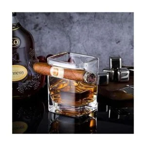 YouYah Juego de 2 vasos de whisky con soporte para_6