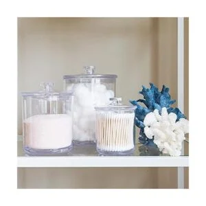 Youngever Tarros de boticario de plástico transparente de_4