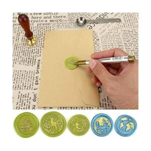 Yoption Kit de bolígrafo de sellado de cera 4 piezas