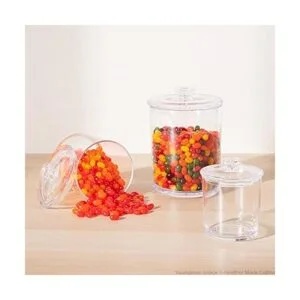Youngever Tarros de boticario de plástico transparente de_2