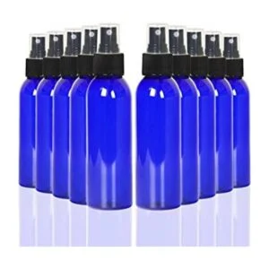 Youngever Paquete de 10 botellas de plástico azul de 4_1