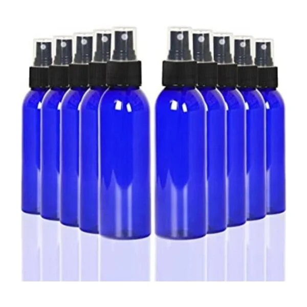 Youngever Paquete de 10 botellas de plástico azul de 4_1