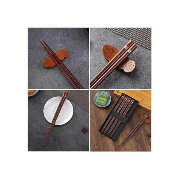 Youmi Palillos japoneses de madera natural juego_3