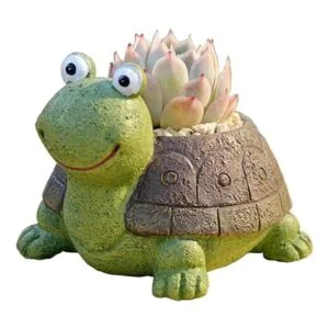 Youfui Maceta en miniatura de resina para suculentas