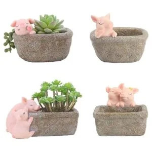 Youfui Maceta de decoración del hogar maceta suculenta_5