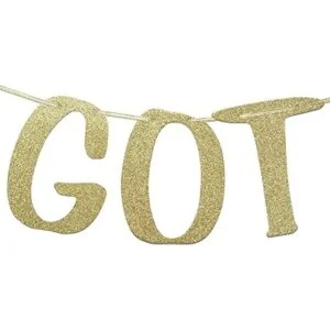 You Got This Letrero con purpurina dorada para cubículo_3