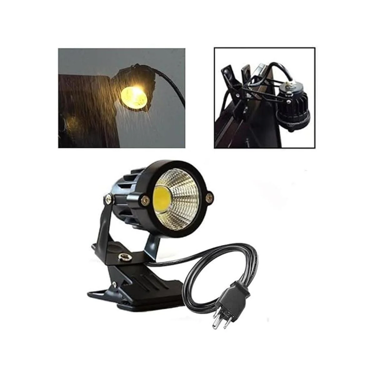 Youngine Lámpara de brazo ajustable con clip de luz LED_2