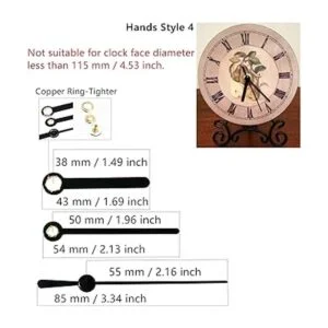 Youngtown 2 movimientos silenciosos de reloj con 4
